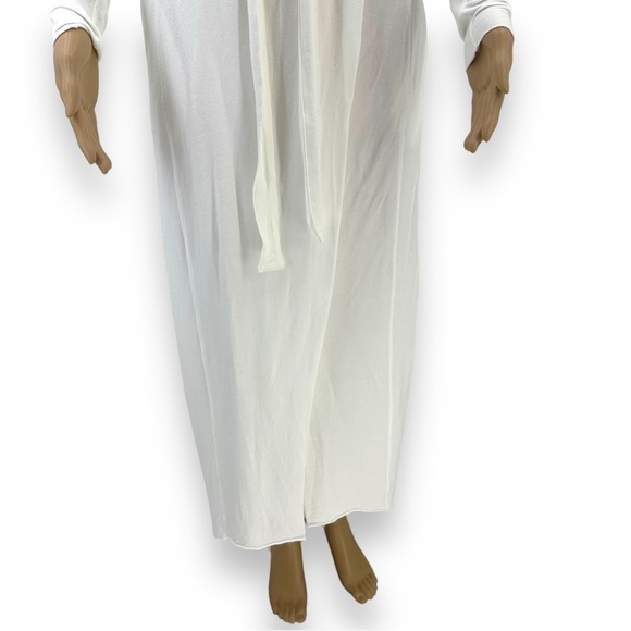 Lunya The Robe Stretch Pima Cotton & Modal Rob White Long Size XS / S Small - Picture 6 of 13